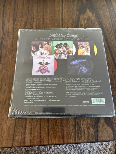 Motley Crue - Dr Feelgood RECORD STORE DAY BF 2024 RSD 5X 7in. VINYL BOX x/1300 - Picture 2 of 2