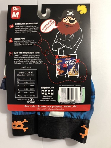 Boxershorts Größe Medium (M) 31-33 SWAG Frosted Flakes (1 Paar) Micropolyester - Bild 2 von 3