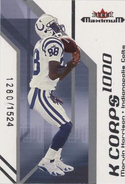 2002 Fleer Maximum Marvin Harrison #21 KC - 1 of 2