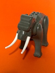 Lego Adventurers Orient Expedition Dk Gray Elephant  minifigure 7414 Replacement