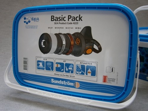 SUNDSTROM SPRAYPAINTERS RESPIRATOR BASIC KIT COMPLETE 5PCE.Suit TRADESMAN or DIY - Picture 2 of 4