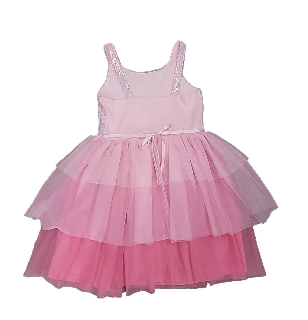 Zunie Girl Occasion Knee Length Lined Layered Sleeveless
