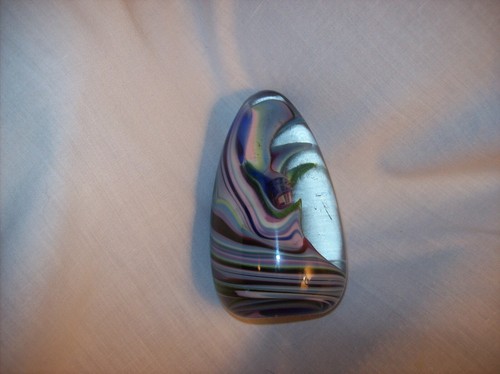 Westrom Art Glass Paperweight Artist Signed - Picture 11 of 13
