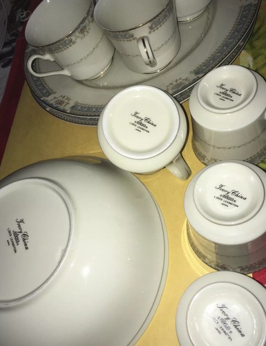 👑Mikasa ivory china lexington pattern #L2808 13 pcs LoT Large Dinner Plates Cps - Picture 5 of 6