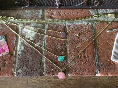 NEU IOB Kirks Folly magische Botschaften Break-Apart Anhänger Halskette goldfarben   - Bild 1 von 11