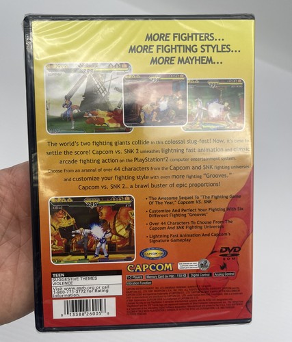 Capcom vs SNK 2 Mark of Millennium BRAND NEW FACTORY SEALED PlayStation 2 PS2 - Picture 13 of 24