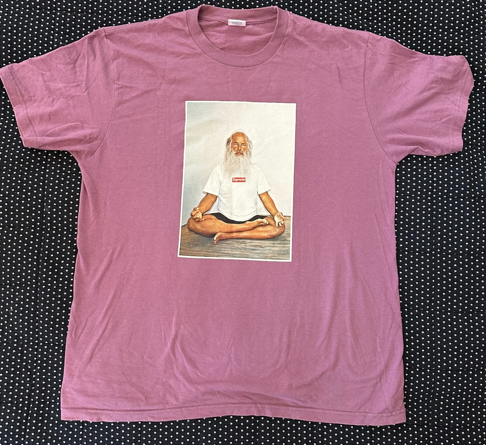 Tee shirt photo Supreme FW21 Rick Rubin violet prune moyen d'occasion
