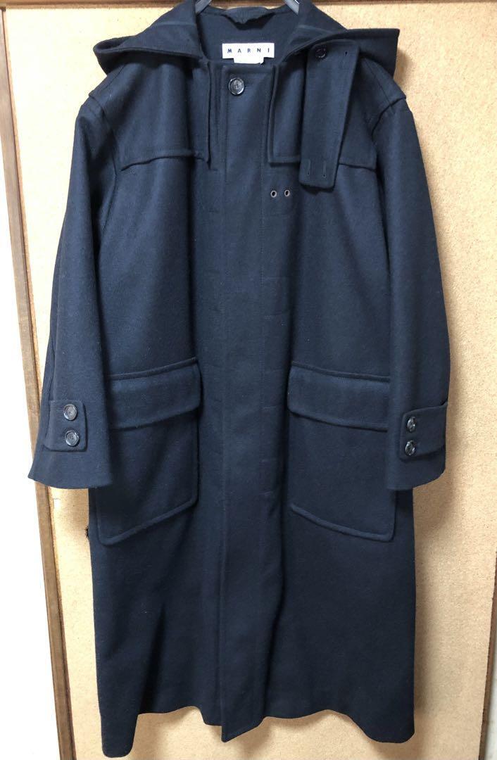Wool Silk Melton Duffle Coat AURALEE HEAVY MELTON DUFFLE