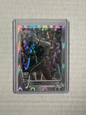 2022 Topps Chrome Sonic Patrick Wisdom #198 Black & White RayWave Cubs