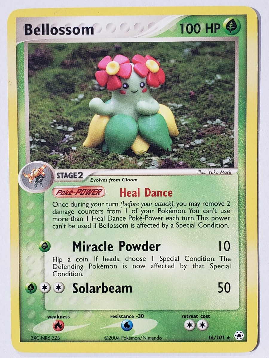 Bellossom 16/101 LP - Yuka Morii Clay Art - EX Hidden Legends