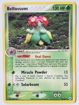 Bellossom 16/101 LP - Yuka Morii Clay Art - EX Hidden Legends