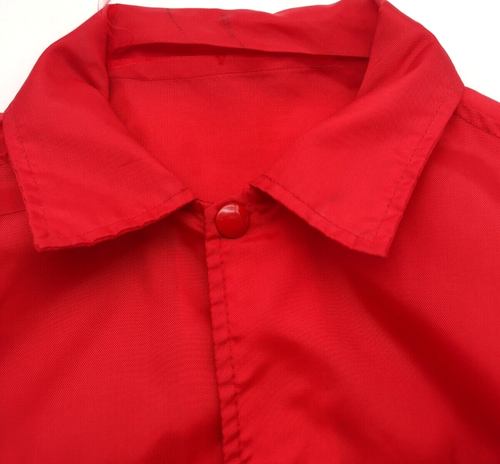 Vintage Champion Spark Plugs Official Windbreaker/Track Jacket 70s Red Med Nylon - Picture 3 of 10