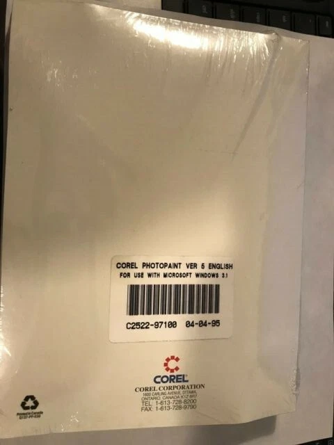 VINTAGE NEW SEALED 1995 COREL PHOTOPAINT VER 5 WINDOWS 3.1 SOFTWARE - Image 2 of 3