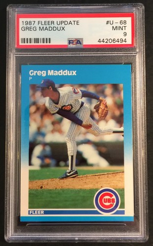 TARJETAS DE NOVATO GREG MADDUX 1987 ASEQUIBLES TODAS CLASIFICADAS PSA HOF DONRUSS FLEER - Imagen 17 de 26