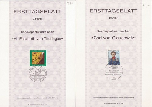 Deutschland BRD 1981: 7 ETB aus Michel 1103-1117 - Imagen 3 de 4