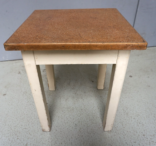 Bauhaus Vintage Hocker Schemel Stuhl Werkstatt Design Frankfurter Küche(F025-345 - Bild 3 von 5