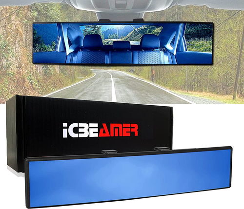 9.4" Car Rear View Mirror, HD Blue Tint, Panoramic Wide Angle Convex S - Picture 12 of 12