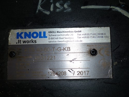 Knoll KTS 40-60 -T-G-KB Schraubenspindelpumpe used - Bild 3 von 4