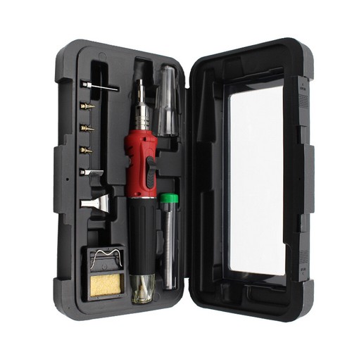 10 in1 Auto Ignition Gas Soldering Iron Set Hot Air Gun Welding Torch Tool 26ML - Picture 5 of 10