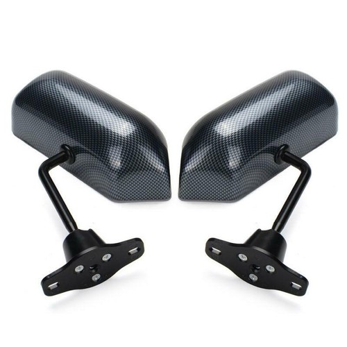 Carbon Fiber Car Vehicles Racing Pair Universal F1 Style Side Rear View Mirrors - Picture 3 of 11