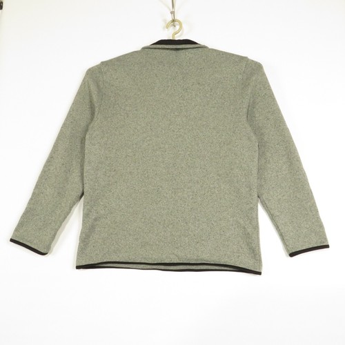 IZOD Sweater Mens Large Grey Long Sleeve 1/4 Zip Up Collared Knit Sweater - Picture 8 of 10