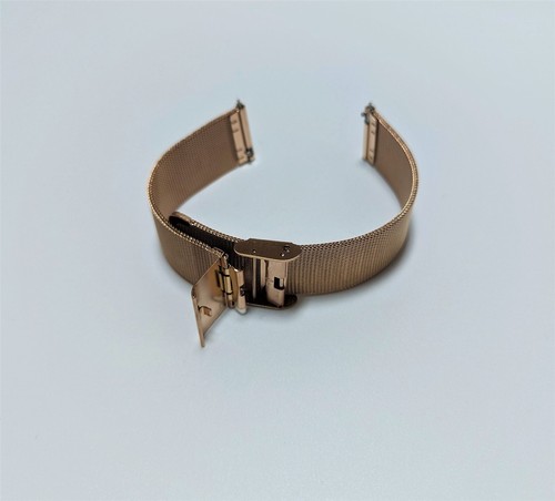 Mesh-Uhrenarmband Milanaise Armband Edelstahl Rose Gold Band 12 14 16 18 20 22mm - Bild 2 von 3