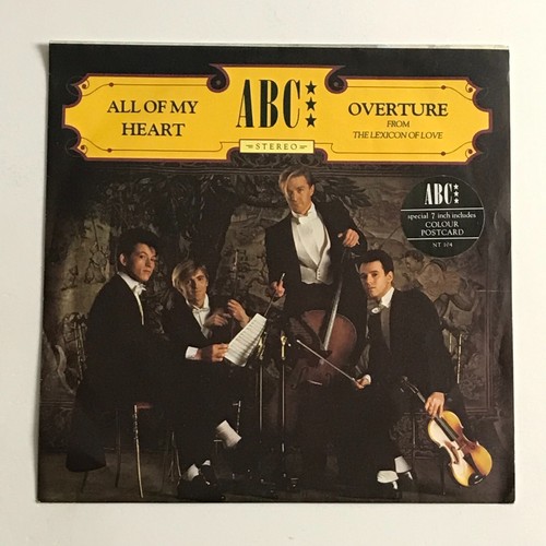 ABC - All Of My Heart/Ouvertüre 7" Schallplatte + Postkarte - NT 104 EX/VG+