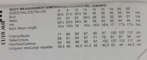 Vestido tejido McCalls 6752 patrón de costura para mujer talla 14 16 18 20 22 sin cortar - Imagen 3 de 4