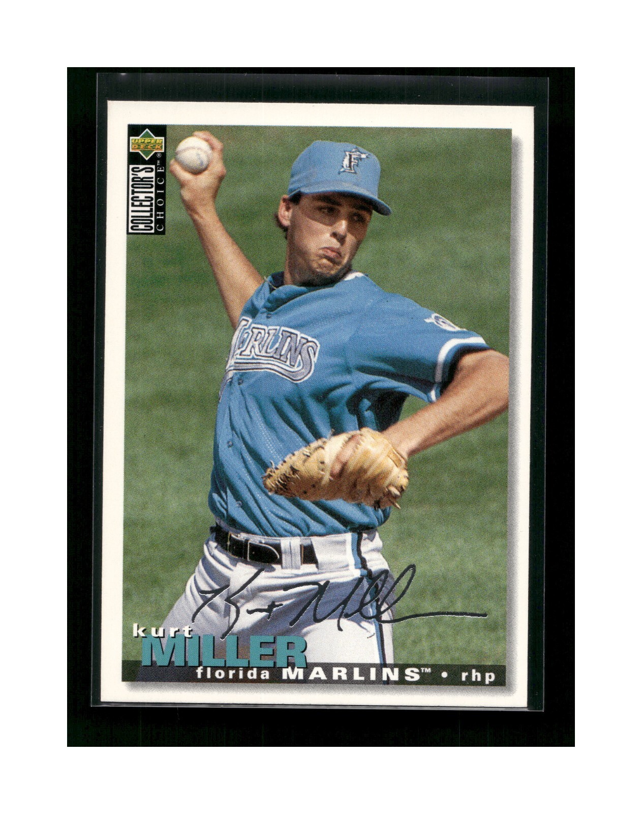 1995 Collector's Choice Silver Signature Marlins Baseball Card #298 Kurt Miller