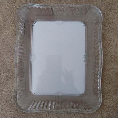 Crystal Photo Frame Crystal Clear Signatures 5x7" Picture Display Stand Holder - Picture 2 of 11