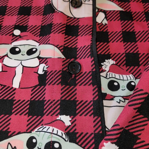 Neu Star Wars Slumber L Baby Yoda 2-teiliges rotes Pyjama-Set Munki Munki Oberteil Hose Neu mit Etikett - Bild 9 von 19