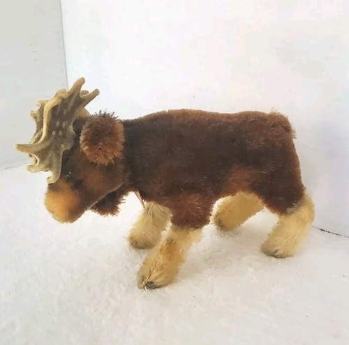 Steiff Moosy Elch Stofftier Typ Spielzeug klein Mohair 50er Germany 5 cm groß - Bild 2 von 17