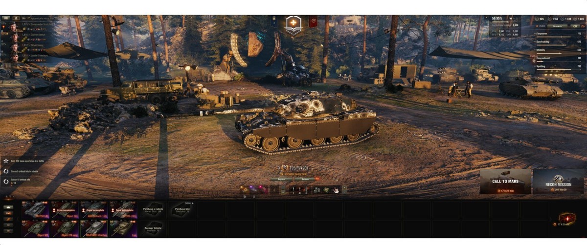 Compte World Of Tanks PC Haut Niveau - +2700 WN8, Chieftain, 907, Carro +100 Tanks