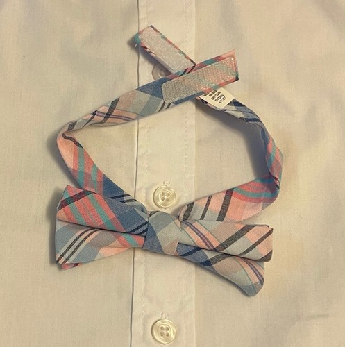 Class Club Boys Shirt Plaid Shorts Bow Tie Suspenders Set sz 5 - Picture 4 of 6