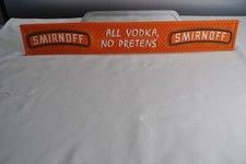 Smirnoff All Vodka, No Pretens   Bar Service Spill Rail Mat 22-3/4" x 3-1/4"