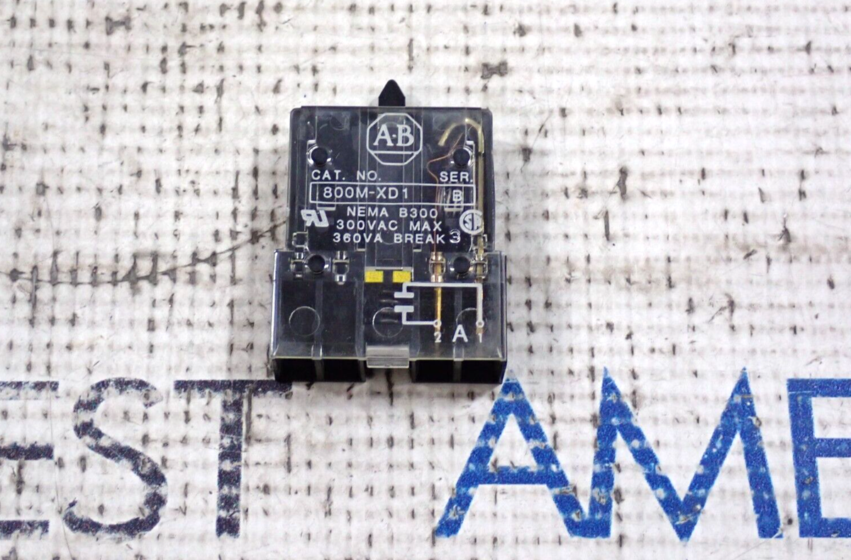 800M-XD1 Contact Block 800MXD1 (Pack of 9) Allen Bradley 800M-XD1 Series B Contact Block
