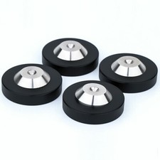 4pcs Aluminium HiFi Audio Isolation Feet Speaker Turntable Spike Mat Pads