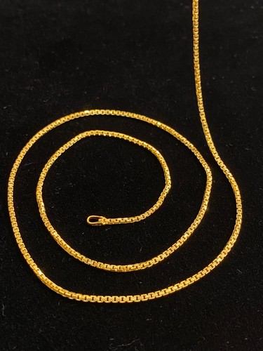 Atemberaubende Dubai handgefertigte Unisex Box Kette Halskette in 916 gestempelt 22K Gelbgold - Bild 2 von 12