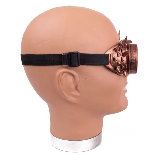 Halloween Steampunk Cosplay Cobre Raider Gafas de Plástico, Para Adultos, Talla Única - Imagen 4 de 4