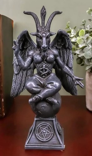 Satan Goat Baphomet Statue Infernl Vortex Kamkha Control Lu-st Money Power 6.5"+ - Picture 2 of 5