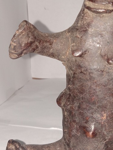 SALE!! orig 175 $ JANUS FETISCH, 1900er Jahre echte afrikanische Fetisch Figur Holz geschnitzt - Bild 7 von 12