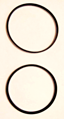 Dos cinturones de goma cuadrados de 1,75 pulgadas (28 mm) - CD/DVD/MD/DAT/VHS y casetes - Imagen 3 de 3