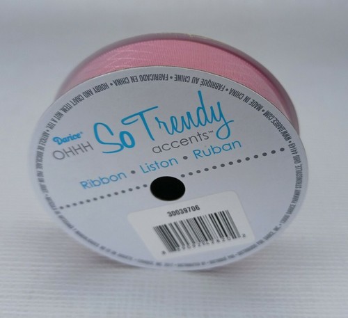 Darice Ohhh So Trendy Accents Ribbon Rhombus Wild Rose .62 in X 3 Yards - Picture 7 of 8