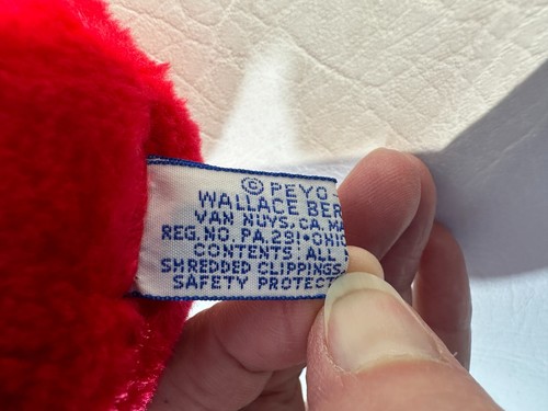 Vintage 1979 Peyo Wallace & Barrie Co - 10” Plush doll Papa Smurf - Picture 7 of 8