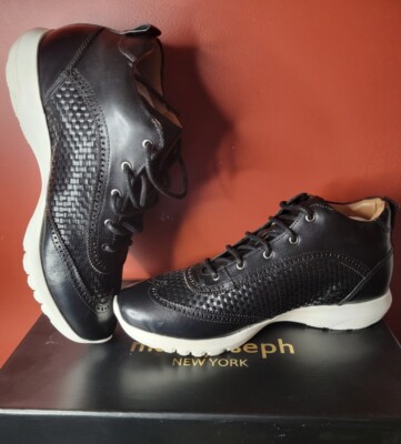 Marc Joseph New York Men's Brazil Luxury NY Plaza Black Napa Weave 7M/8.5F NIB