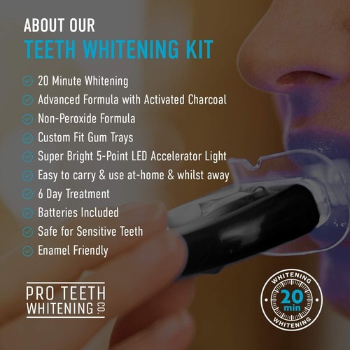 Premium Teeth Whitening Kit with Activated Charcoal **6 Applications** - Picture 6 of 7