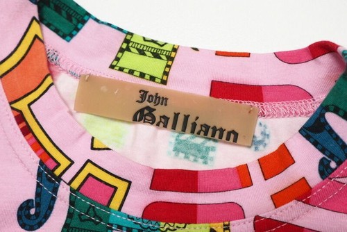 Vintage John Galliano 2003 Pink Elephant Print T-Shirt M used 2505SM - Bild 5 von 8