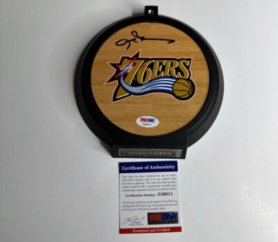 ALLEN IVERSON SPECTRA PSA10 ジャージナンバー VTG Allen Iverson Rare Authentic HandSigned 10×8