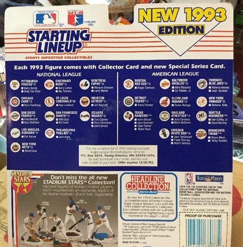 MLB Starting Lineup Mike Mussina New 1993 Edition Sports Collectible Figure - Picture 5 of 5