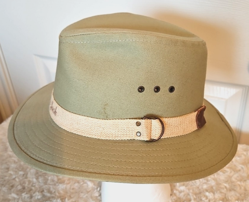 Panama Jack Original Medium hellgrün Baumwolle Canvas Safari Hut gewebt beige Band - Bild 2 von 5